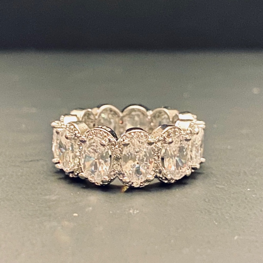 Cubic Zirconia Diamond Band